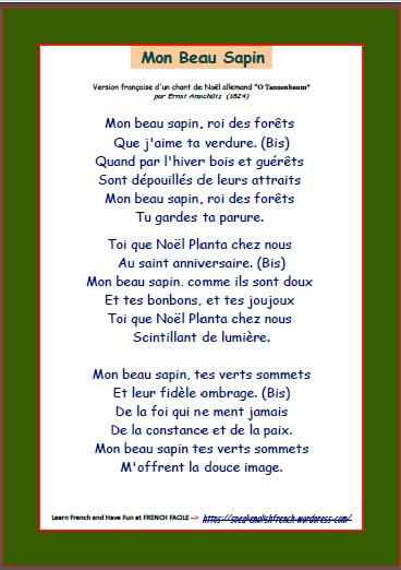 Sing In French For Children French Facile